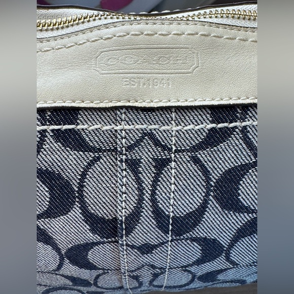 Coach Soho Denim and leather crossbody bag Y2K - Picture 11 of 17